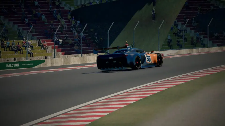 Racing through a legendary forest circuit.